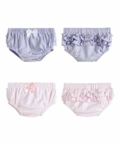 New ❤️ Lil Cactus Light Pink & Purple Ruffle Bloomer Set - Infant & Toddler For Kids 💯