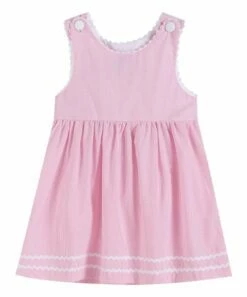 Best deal ✔️ Lil Cactus Pink Seersucker Sleeveless A-Line 👗 Dress - Toddler & 👧 Girls For Kids 🌟