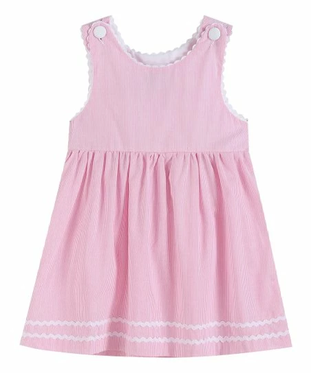 Best deal โ๏ธ Lil Cactus Pink Seersucker Sleeveless A-Line ๐ Dress - Toddler & ๐ง Girls For Kids ๐