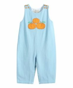 Flash Sale โจ Lil Cactus Blue Pumpkin Button-Shoulder Overalls - Infant & Toddler For Baby & Maternity ๐ฏ