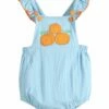 Cheap 😉 Lil Cactus Blue Pumpkin Ruffle Bubble Bodysuit - Infant & Toddler For Kids 🧨