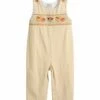 Budget 🥰 Lil Cactus Tan Pumpkin Smocked Button-Shoulder Overalls - Infant & Toddler For Baby & Maternity 🔥