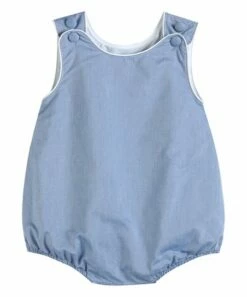 Best Pirce ⌛ Lil Cactus Blue Denim Basic Bubble Romper - Infant & Toddler For Baby & Maternity 🤩