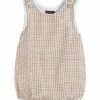 Outlet 🤩 Lil Cactus Brown Gingham Basic Bubble Romper - Infant & Toddler For Baby & Maternity 🔔
