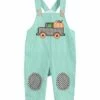 Coupon 🛒 Lil Cactus Green & White Stripe Harvest Truck Overalls - Infant & Toddler For Baby & Maternity 🛒