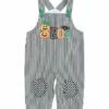 Outlet 🔥 Lil Cactus Black Stripe Pumpkin 'Boo' Overalls - Infant For Baby & Maternity 👏