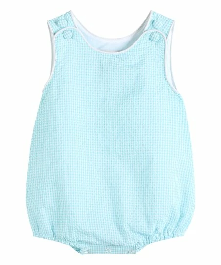 Wholesale 🔥 Lil Cactus Turquoise Seersucker Basic Bubble Romper - Infant & Toddler For Baby & Maternity 😀