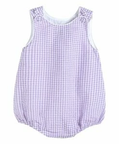 Cheapest 🛒 Lil Cactus Purple Gingham Basic Bubble Romper - Infant & Toddler For Kids ❤️