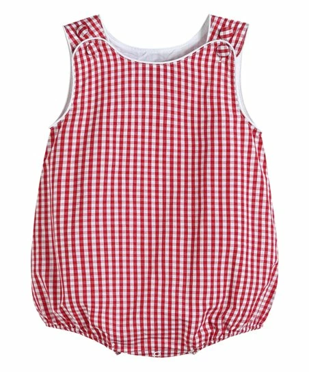 Best Pirce ๐ Lil Cactus Red Gingham Basic Bubble Romper - Infant & Toddler For Baby & Maternity ๐