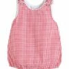 Discount 🧨 Lil Cactus Red Gingham Basic Bubble Romper - Infant For Baby & Maternity 💯