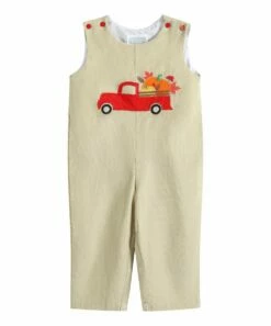 Coupon 🎉 Lil Cactus Tan Pumpkin Truck Overalls - Infant For Baby & Maternity ✨