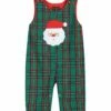 Discount 😍 Lil Cactus Green & Red Gingham Santa Overalls - Infant For Baby & Maternity 💯