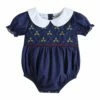 Best reviews of 🤩 Lil Cactus Navy Blue Mistletoe Collar Bubble Bodysuit - Infant & Toddler For Kids 🤩