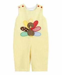 Budget ✔️ Lil Cactus Yellow Gingham Turkey Overalls - Infant & Toddler For Baby & Maternity 😍