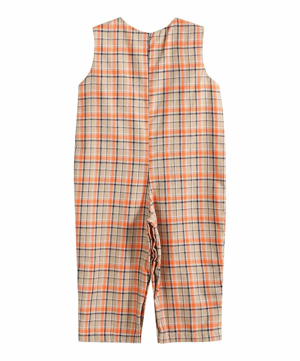 New โจ Lil Cactus Orange Plaid Turkey Overalls - Infant & Toddler For Baby & Maternity ๐ - Image 2