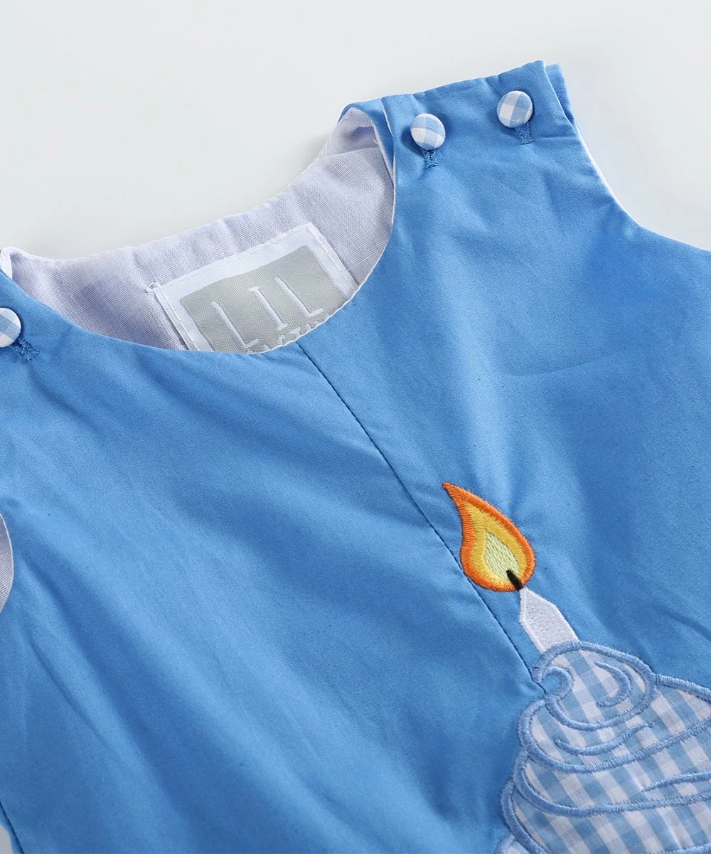 Hot Sale 🤩 Lil Cactus Blue 🥳 Birthday Cupcake Overalls - Infant For Baby & Maternity 🧨 - Image 2
