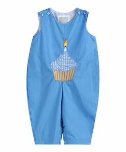 Hot Sale ๐คฉ Lil Cactus Blue ๐ฅณ Birthday Cupcake Overalls - Infant For Baby & Maternity ๐งจ