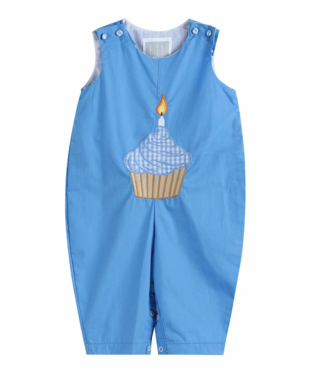 Hot Sale 🤩 Lil Cactus Blue 🥳 Birthday Cupcake Overalls - Infant For Baby & Maternity 🧨