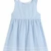 Buy ✔️ Lil Cactus Light Blue & White Seersucker Button A-Line 👗 Dress - Infant For Baby & Maternity 🎉
